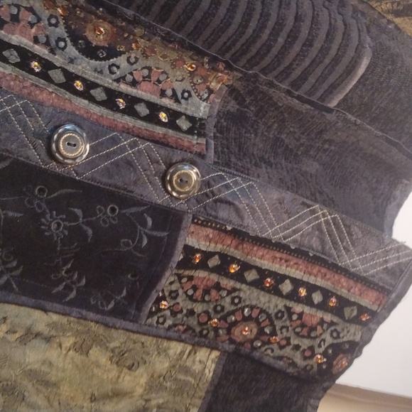 Robin Clayton Designs Int. Vintage patchwork jacket sz S-M - Picture 7 of 16